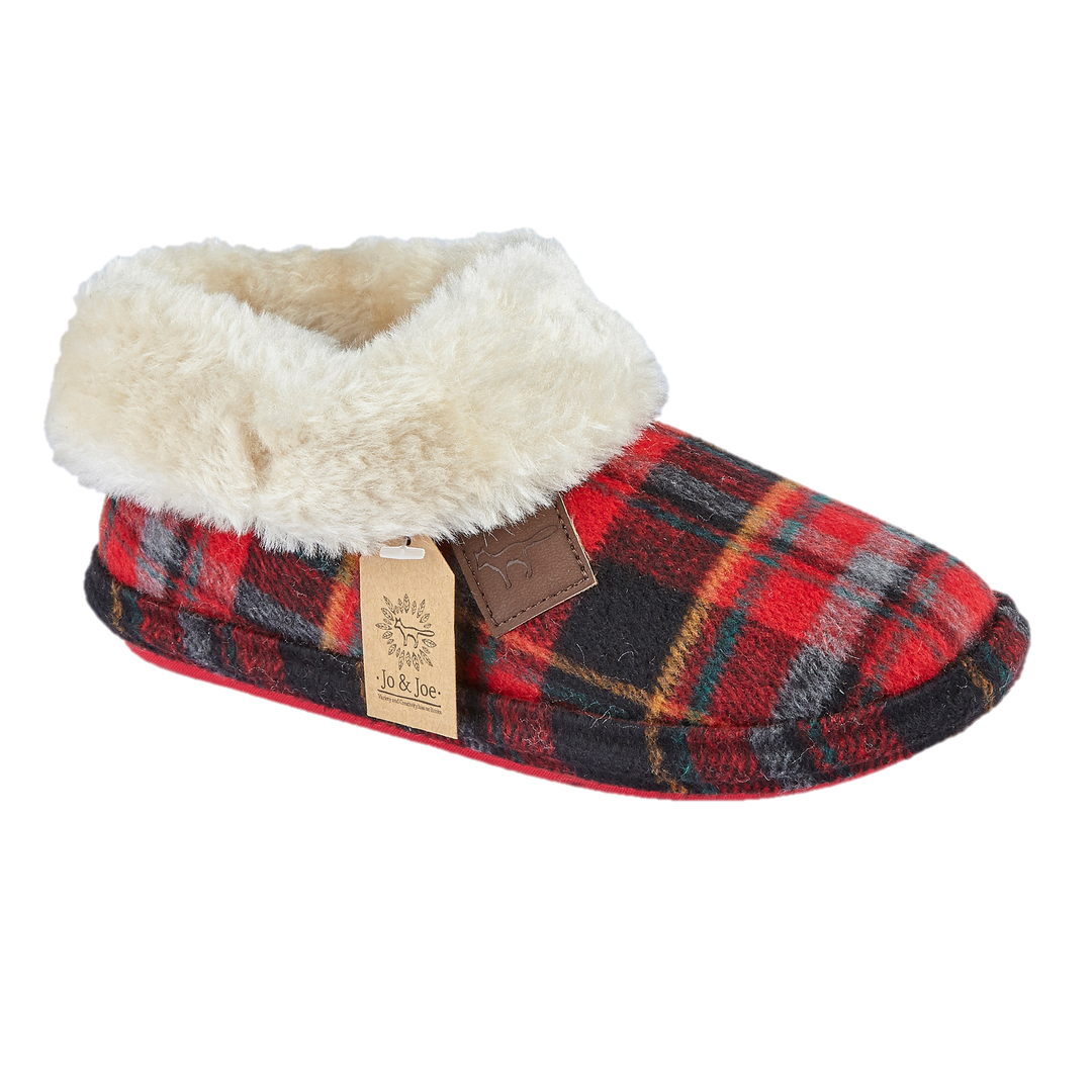 Marjorie | Tartan Bootee Slippers