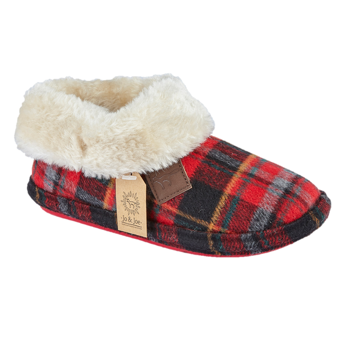 Marjorie | Tartan Bootee Slippers