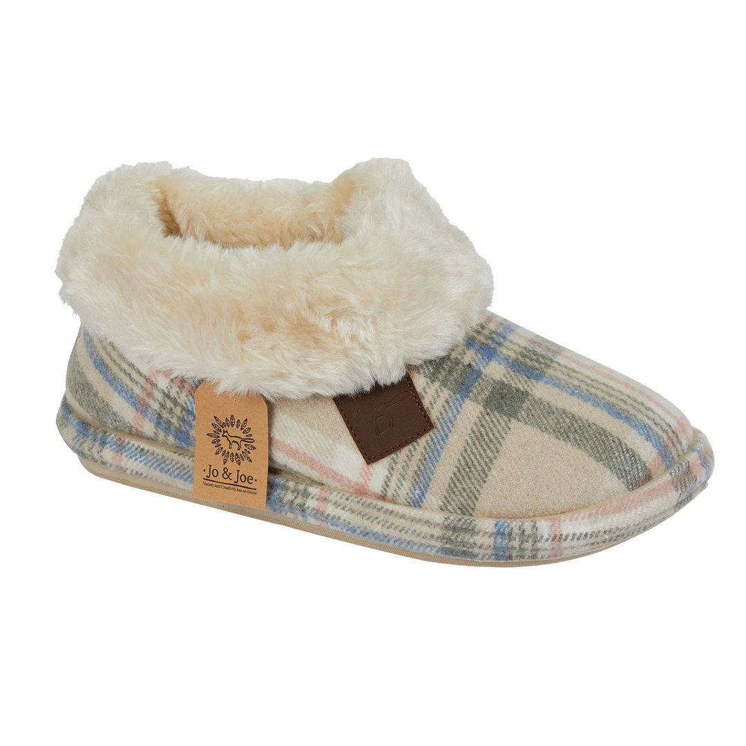Marjorie | Tartan Bootee Slippers