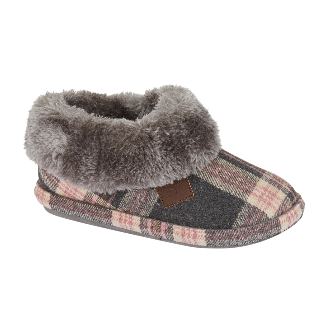 Marjorie | Tartan Bootee Slippers