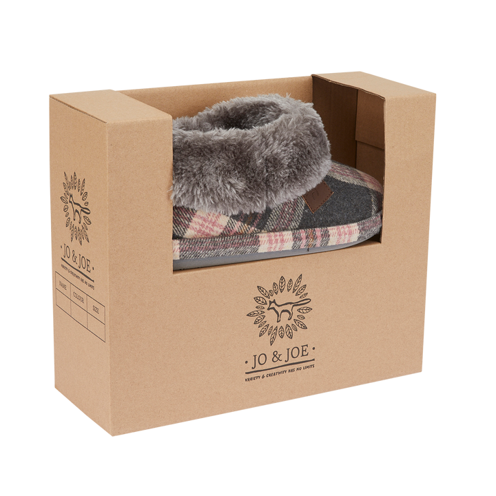 Marjorie | Tartan Bootee Slippers