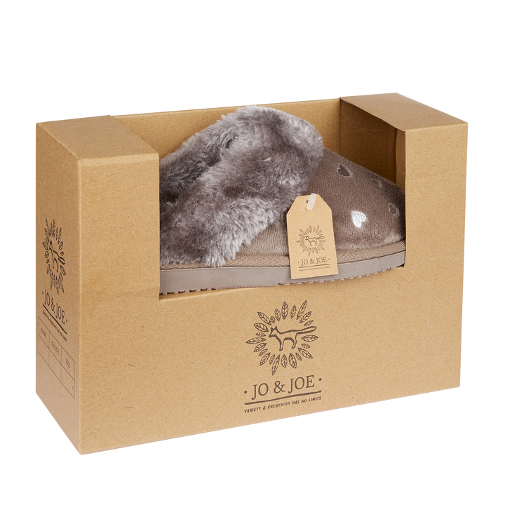 Philippa | Mink Heart Mule Slippers
