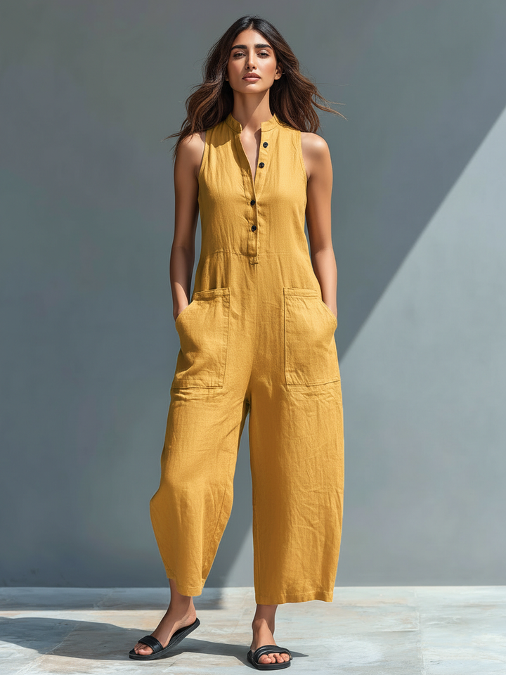 Nova | Sleeveless Minimalist Jumpsuit