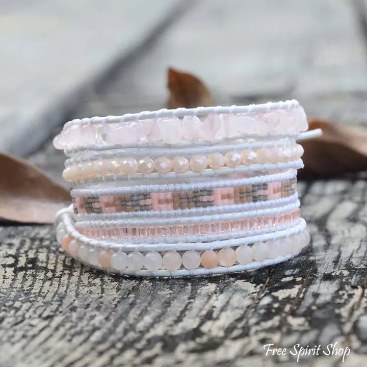 Aria | Rose Quartz & Aventurine White