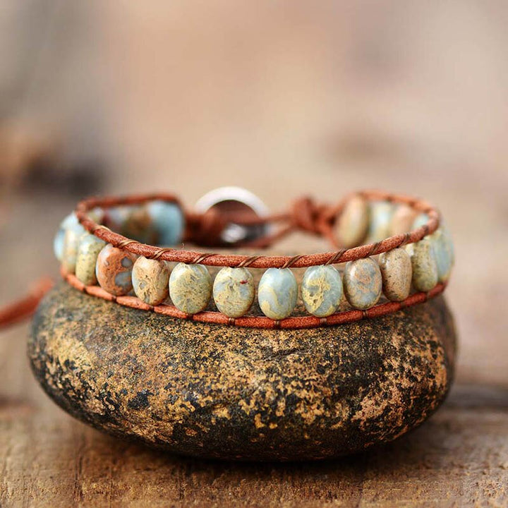 Alina | Turquoise Jasper Single Row Bead