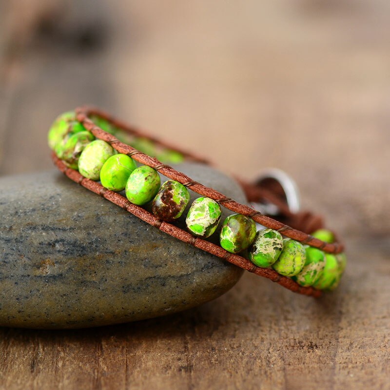 Alina | Turquoise Jasper Single Row Bead