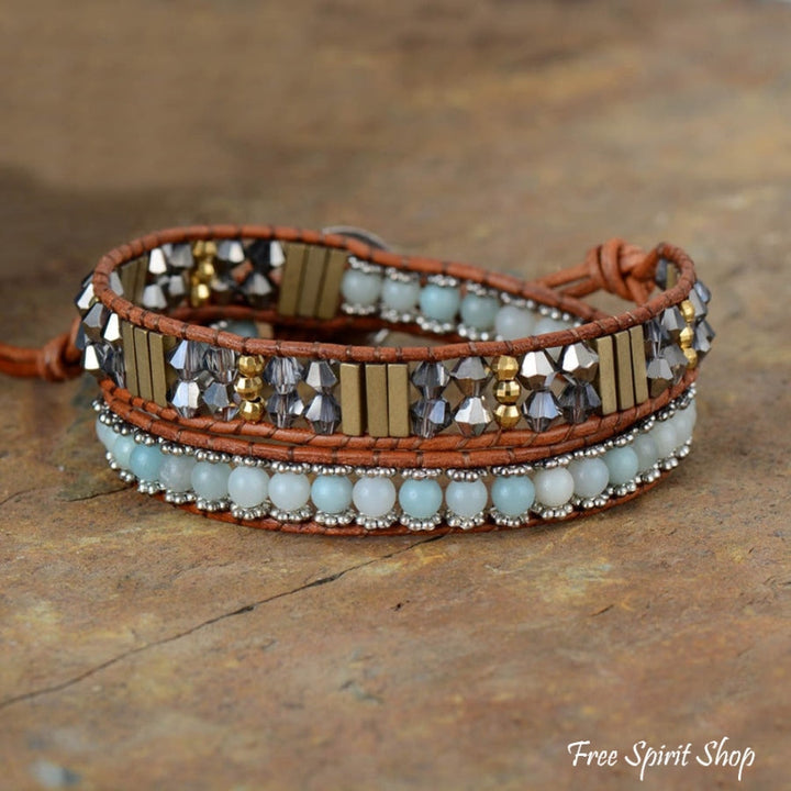 Summer | Handmade Natural Amazonite & Crystal