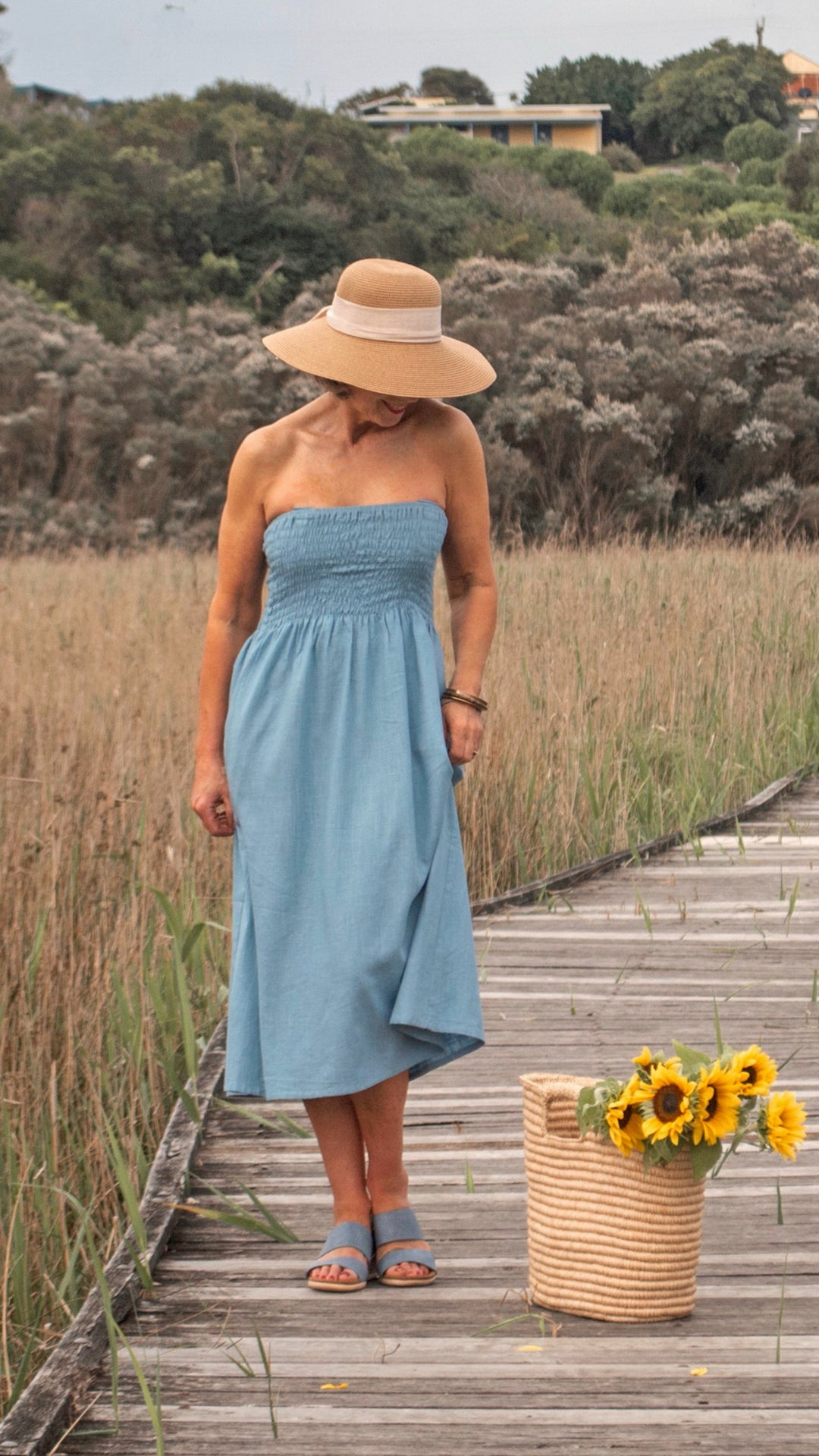 Adele | Linen 2-in-1 Wrap Dress