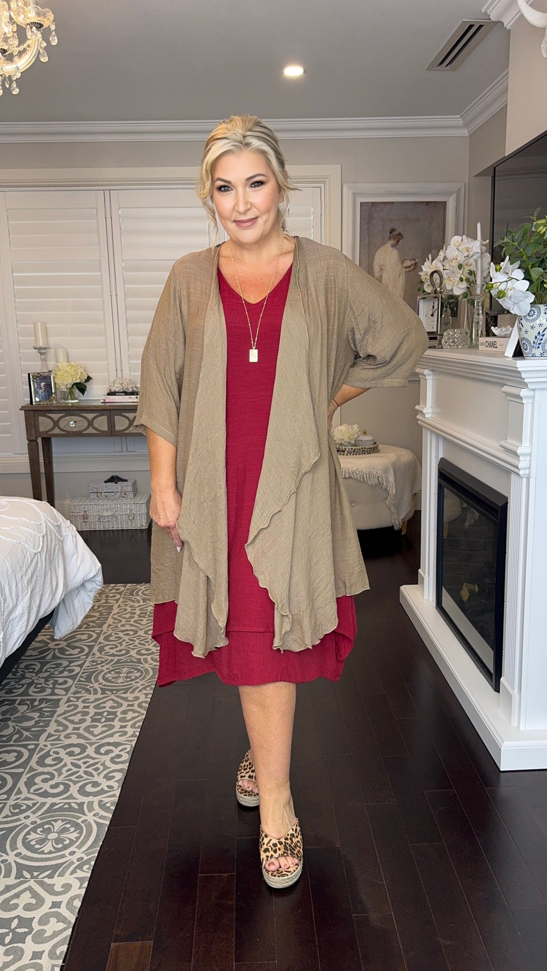 Winifred | Chelsea Dark Red Dress