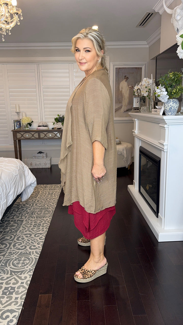 Winifred | Chelsea Dark Red Dress