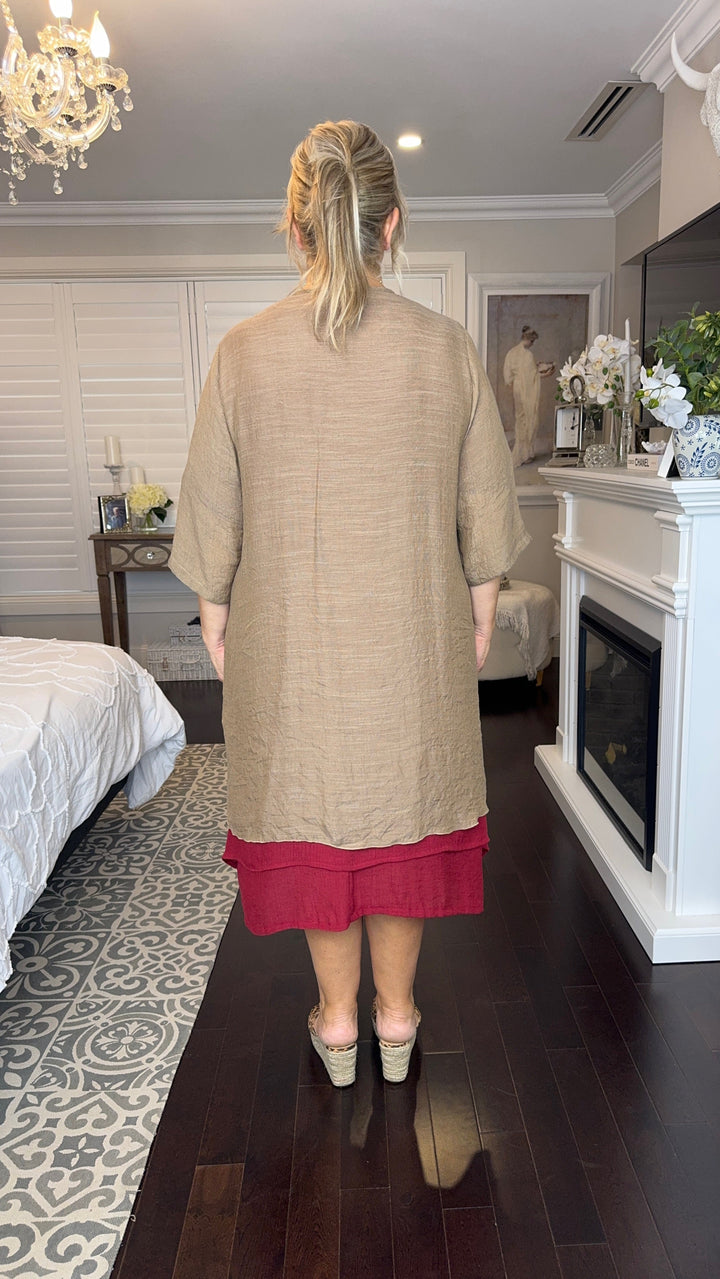 Winifred | Chelsea Dark Red Dress