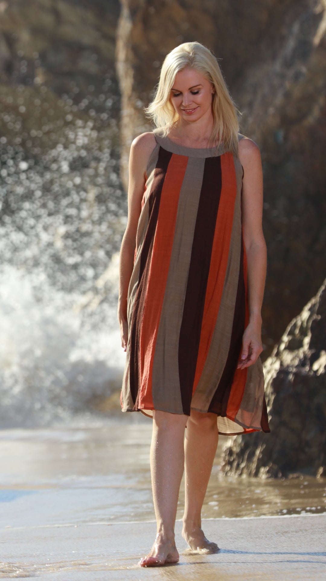 Willow | Jaffa Stripe Bamboo Dress