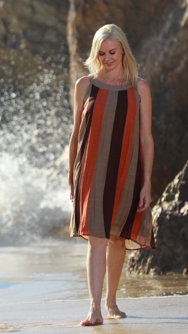 Willow | Jaffa Stripe Bamboo Dress