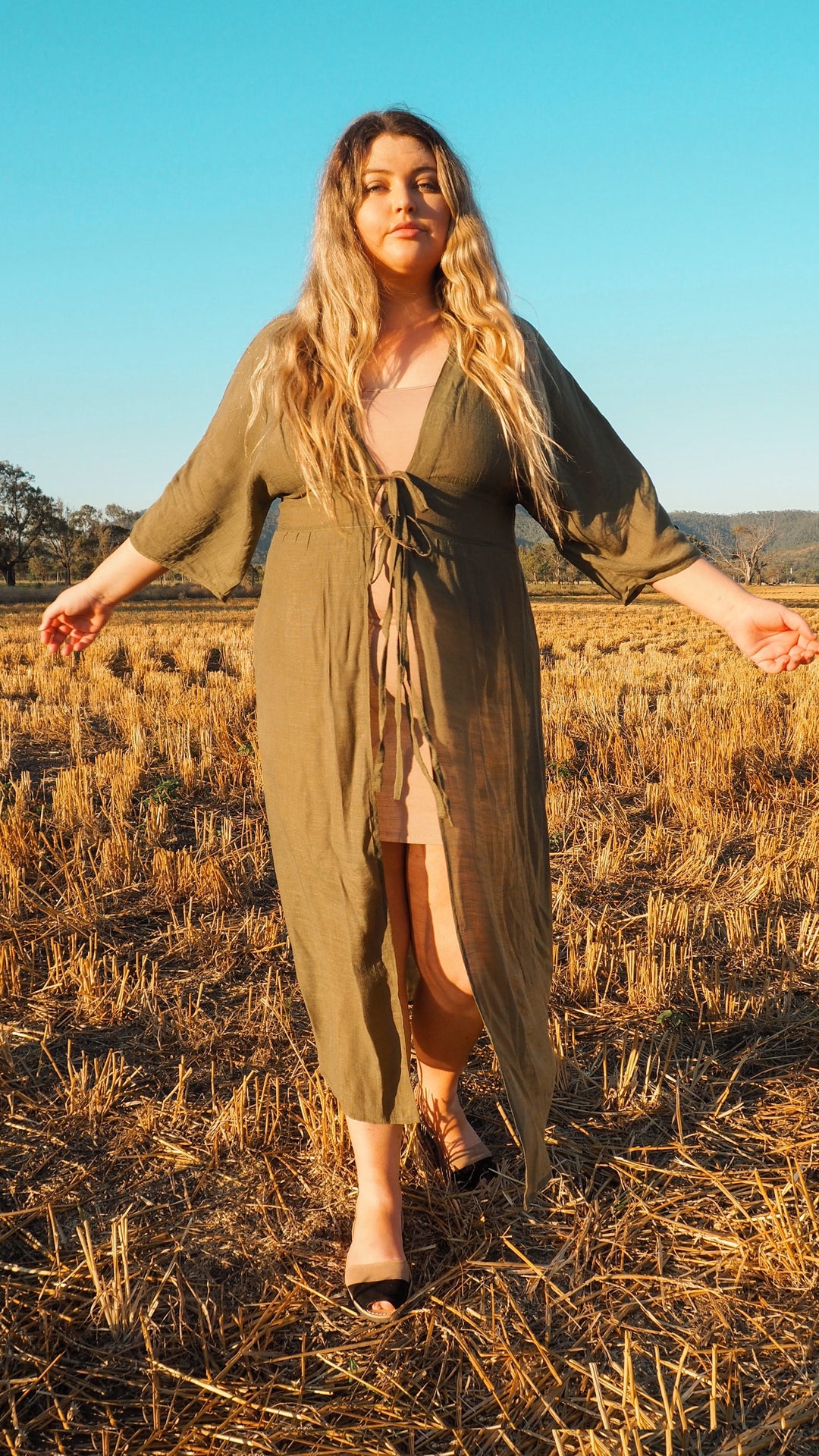 Jade | Goddess Relaxed Midi Dress