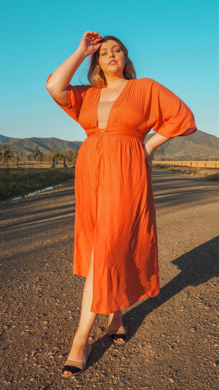 Grace | Goddess Wrap Midi Dress