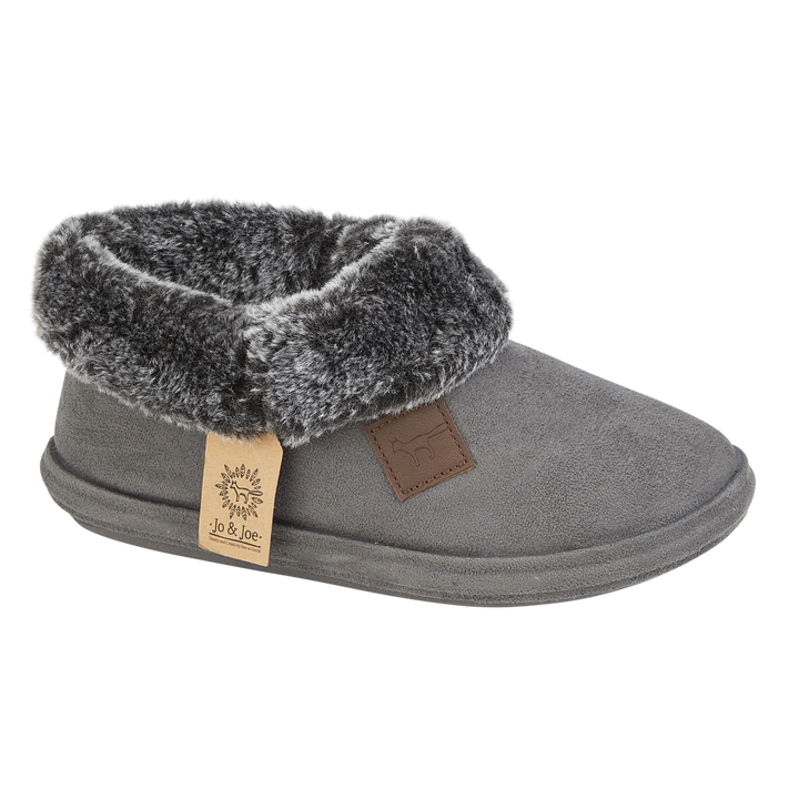 Rowena | Faux Suede Bootee Slippers