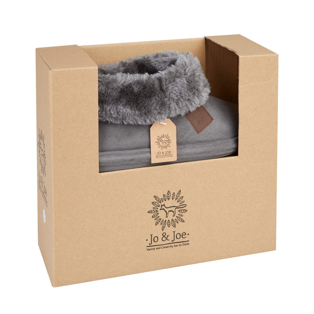 Rowena | Faux Suede Bootee Slippers