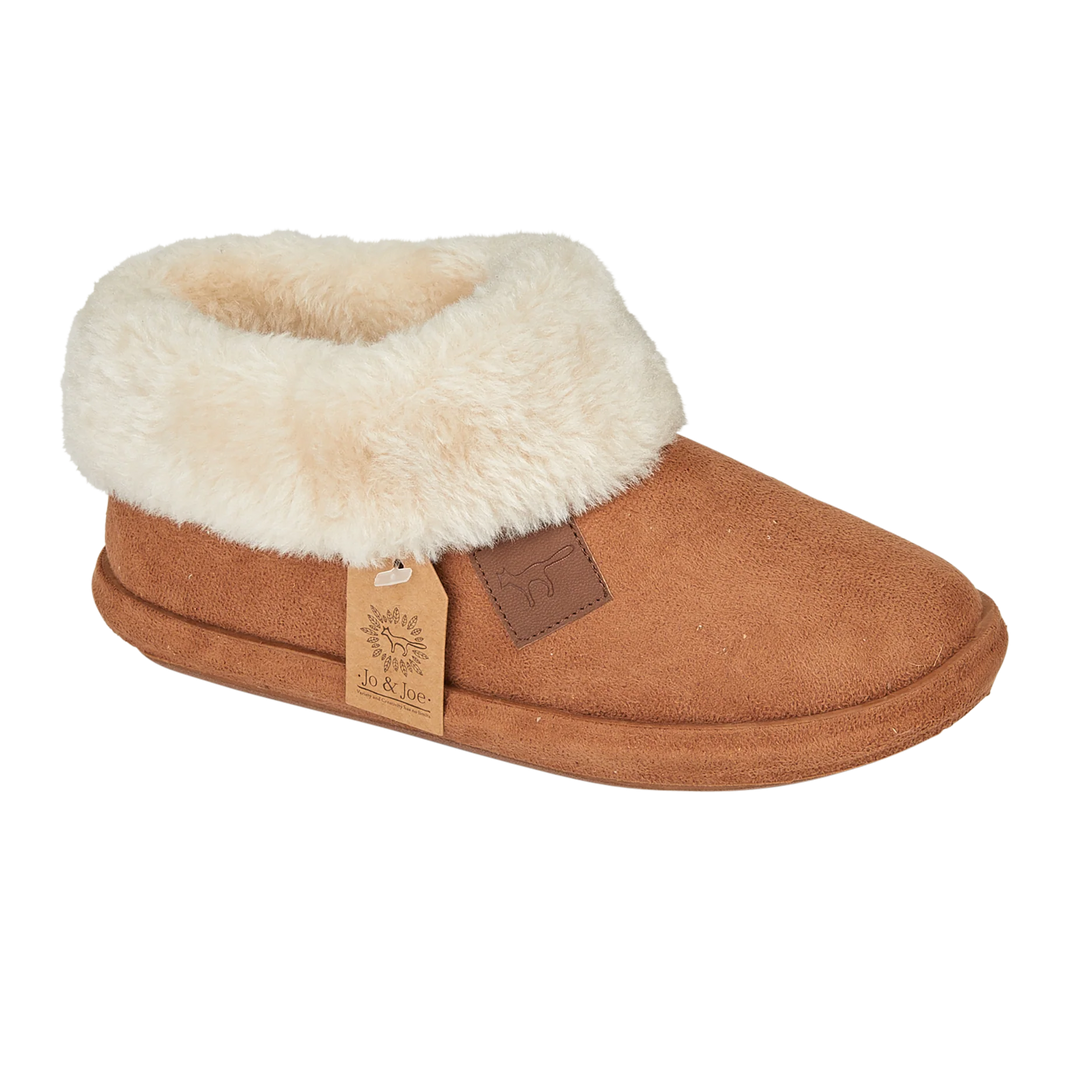 Rowena | Faux Suede Bootee Slippers