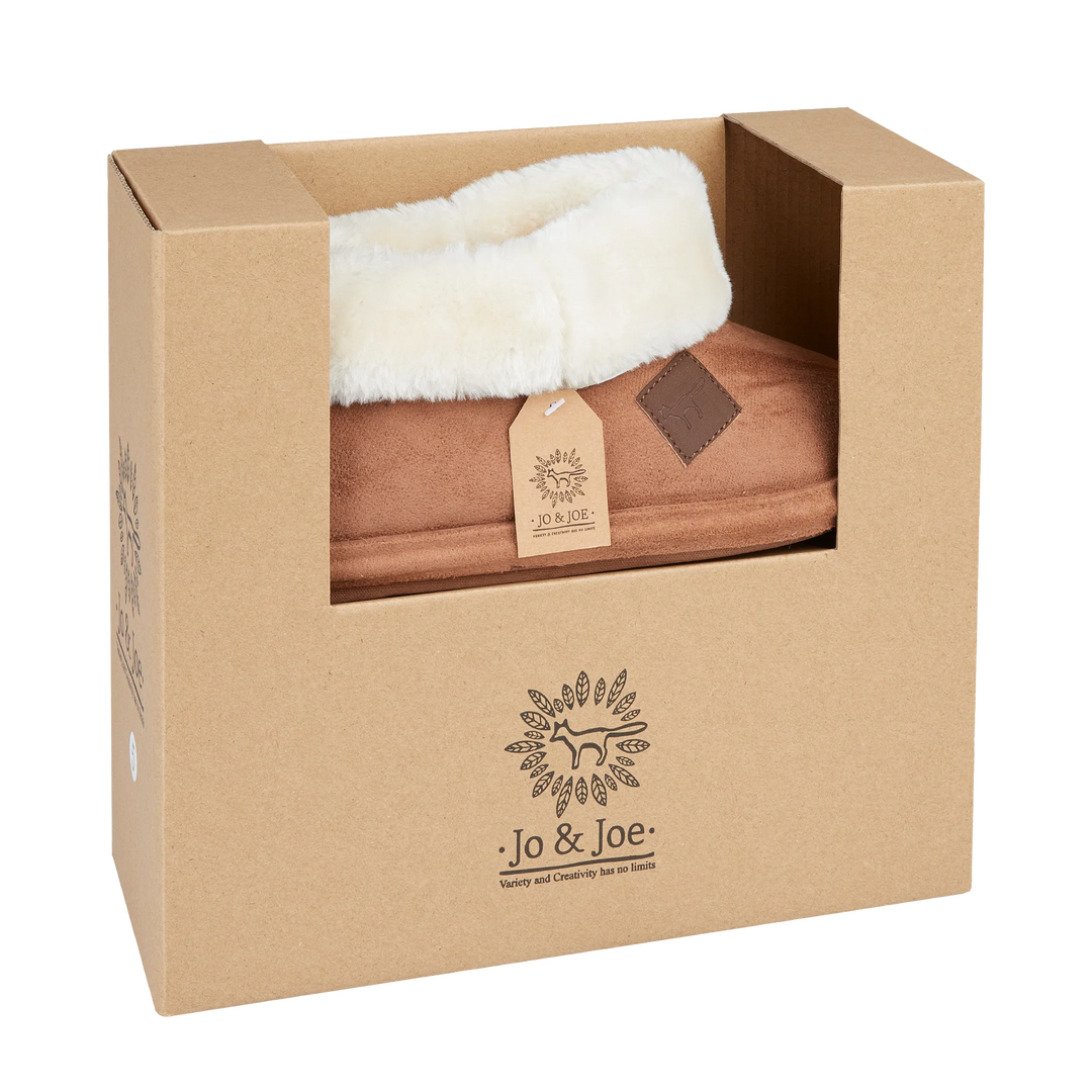 Rowena | Faux Suede Bootee Slippers
