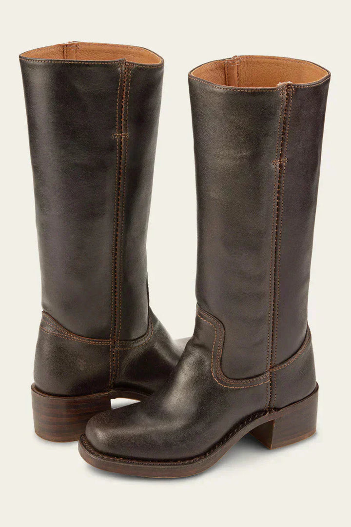 Van | Knee-High Boots with Slim Fit and Structured Sole