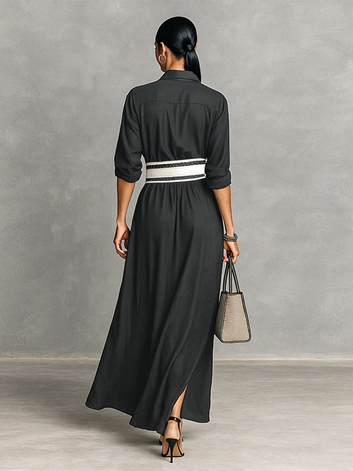 Tara | Imitation Cupro Fabric Lapel