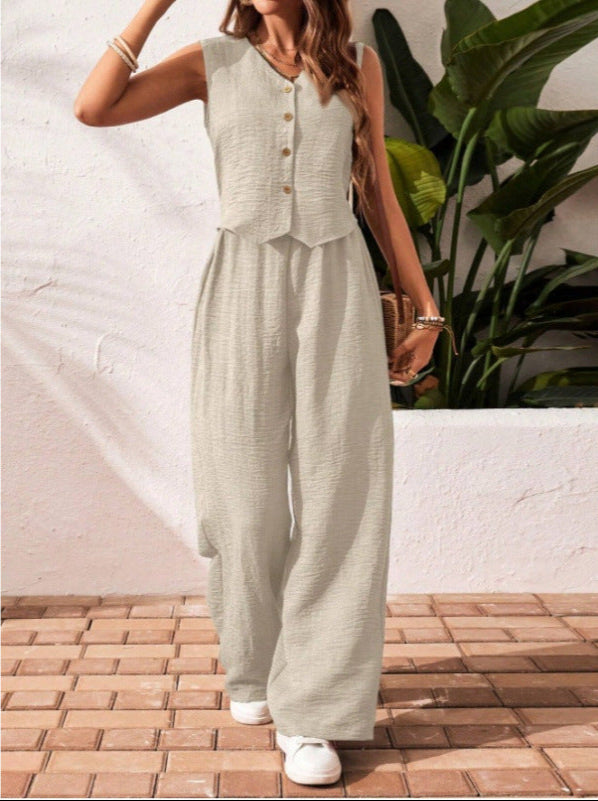Charissa | Sleeveless V-Neck Top and