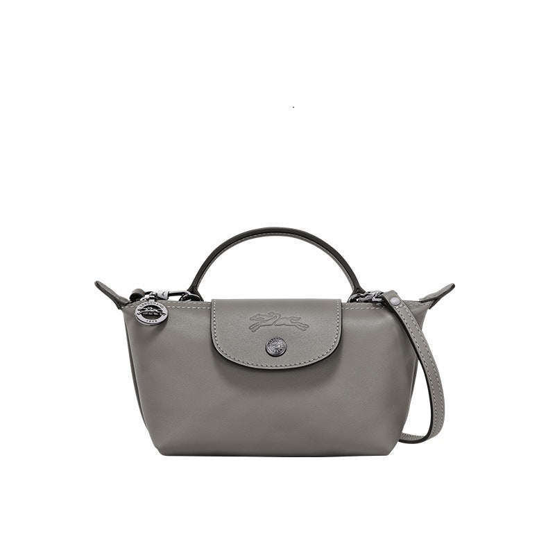 Aria | Women's Mini Pleated Tote Bag - Grey