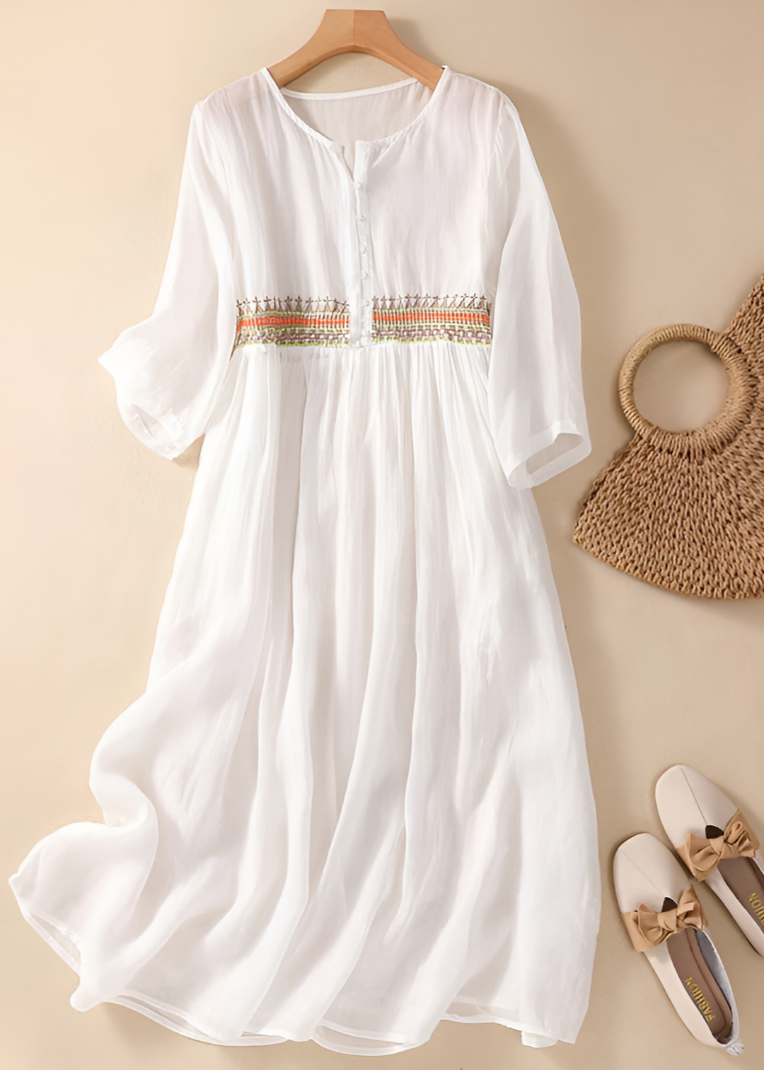 Alma | Pattern Midi Dress
