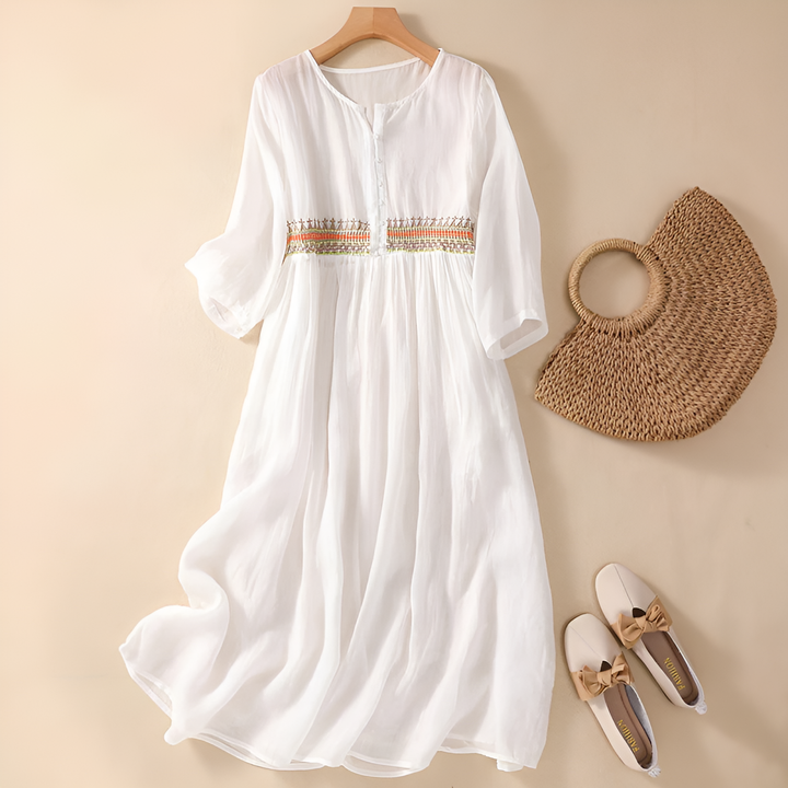 Alma | Pattern Midi Dress