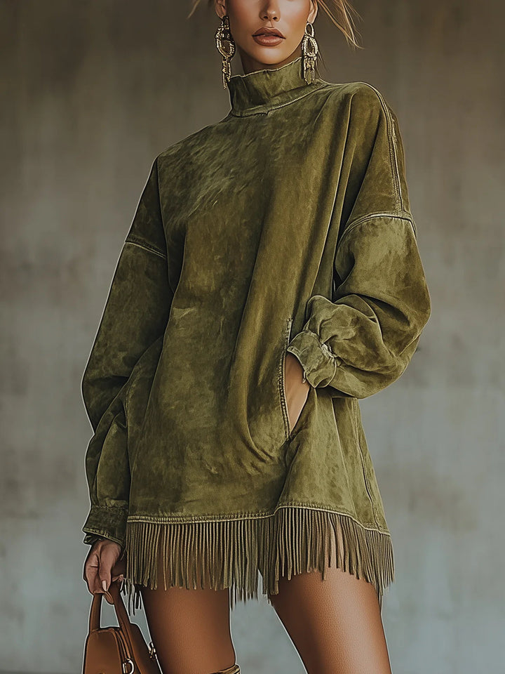 Ada | Cozy Fringe Dress