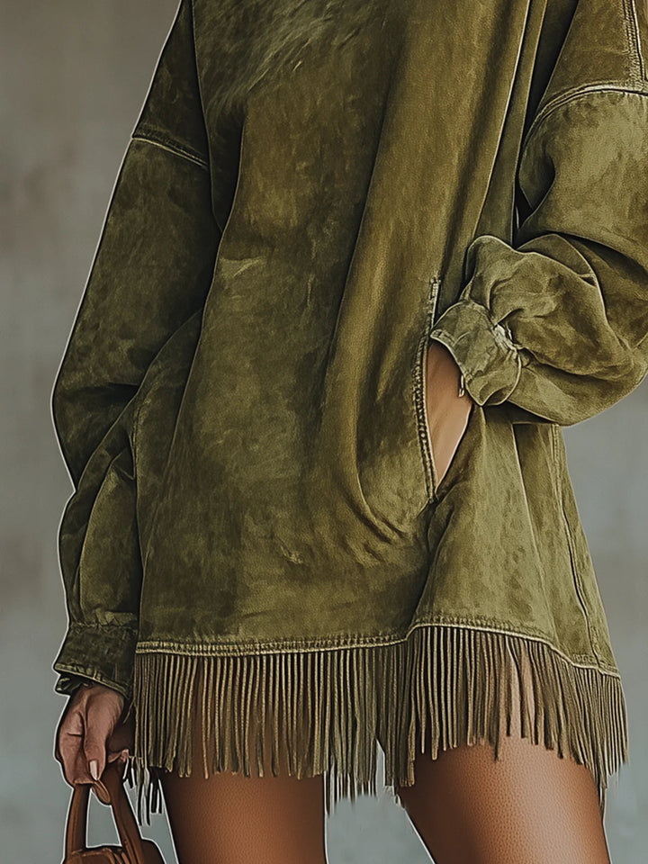 Ada | Cozy Fringe Dress