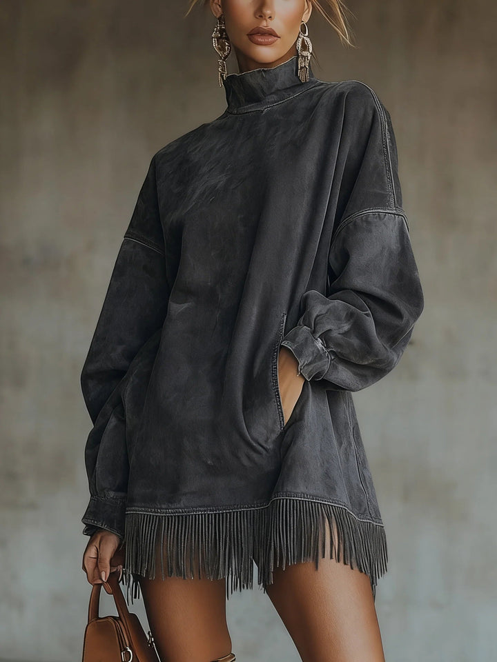 Ada | Cozy Fringe Dress