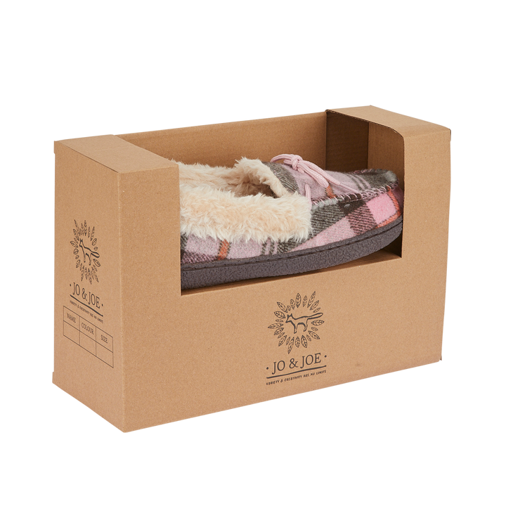 Tabitha | Tartan Moccasin Slippers