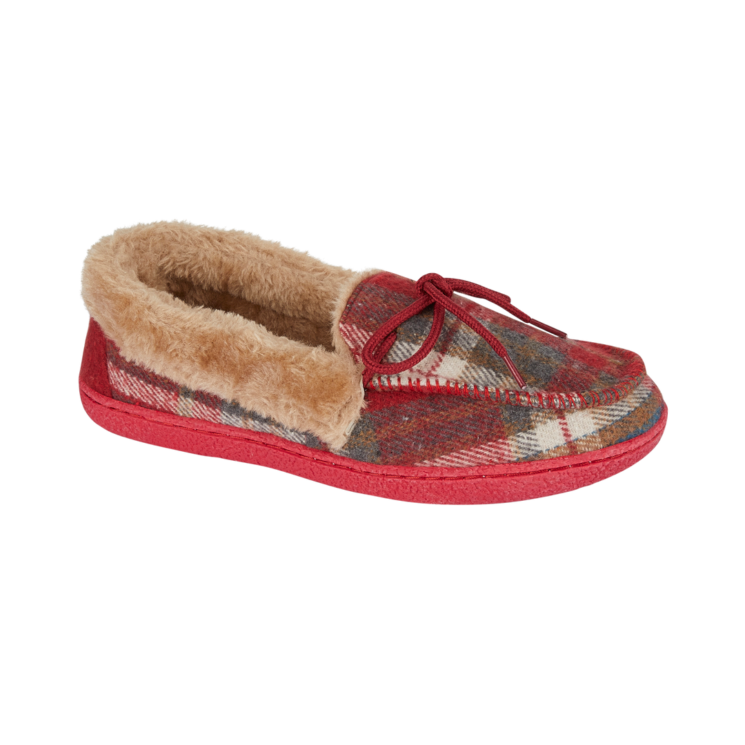 Tabitha | Tartan Moccasin Slippers