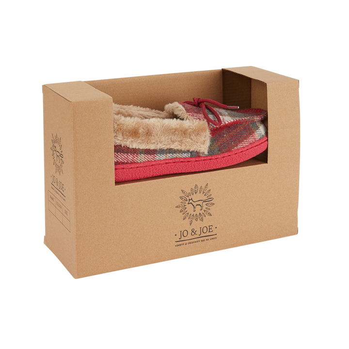 Tabitha | Tartan Moccasin Slippers