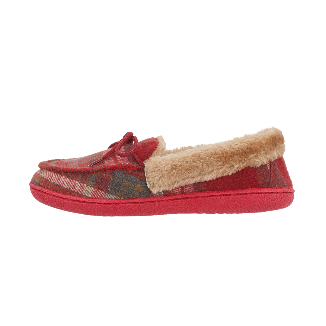 Tabitha | Tartan Moccasin Slippers