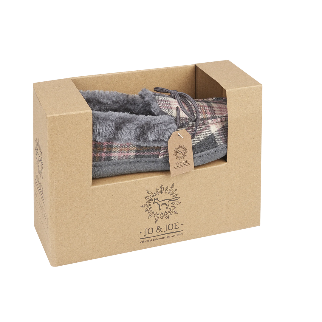 Tabitha | Tartan Moccasin Slippers