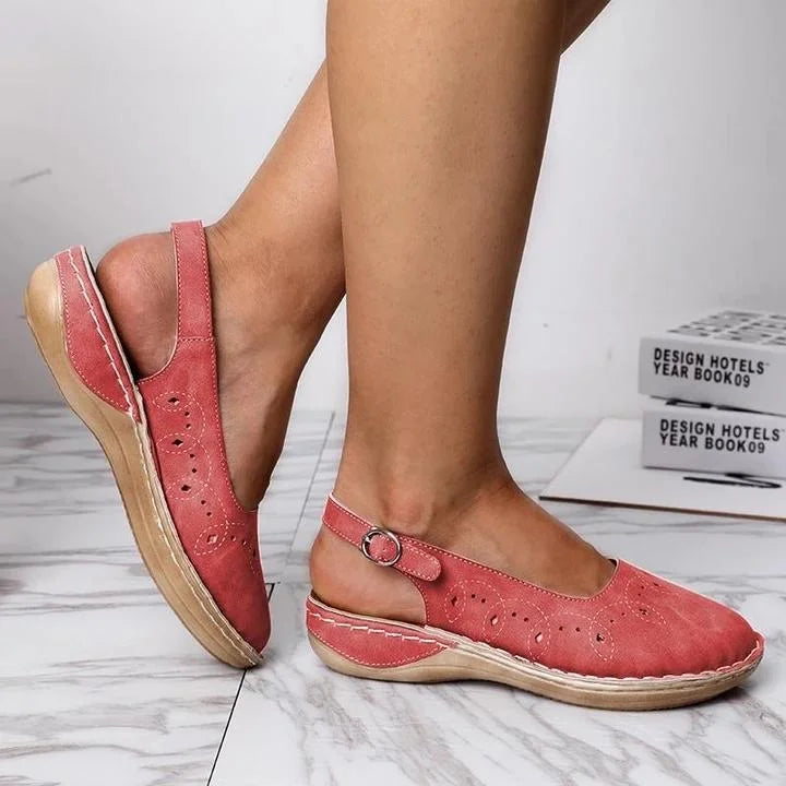 Cowie | Perforated Slingback Shoes
