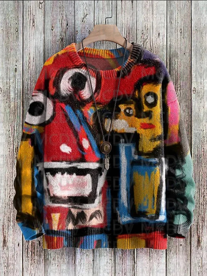 Alma | Street Art Graffiti Knit Pullover