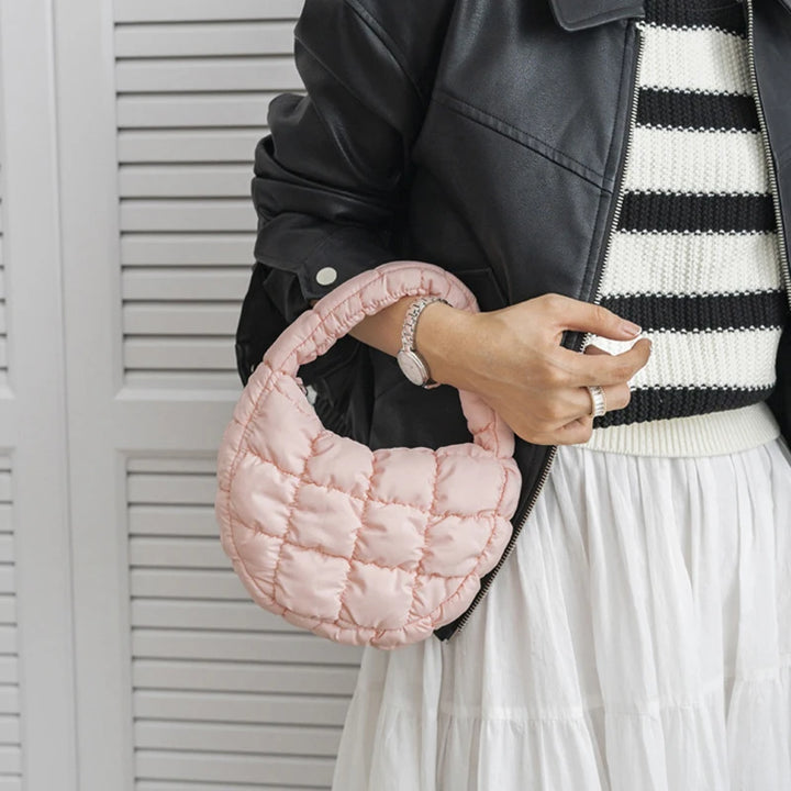 Sophia | Blush Pink Mini Puffer Tote
