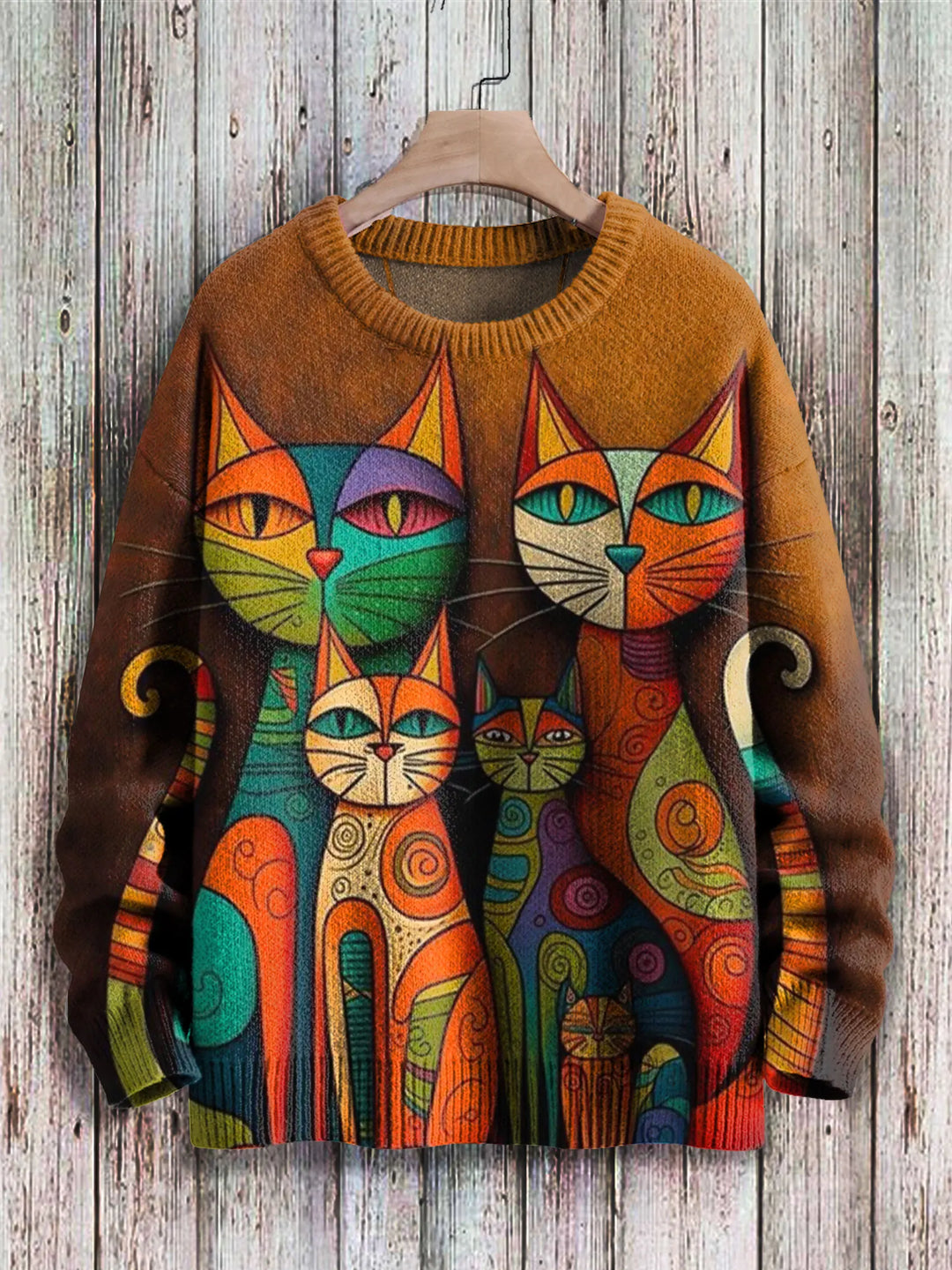 Cubist | Abstract Geometric Cat Pullover
