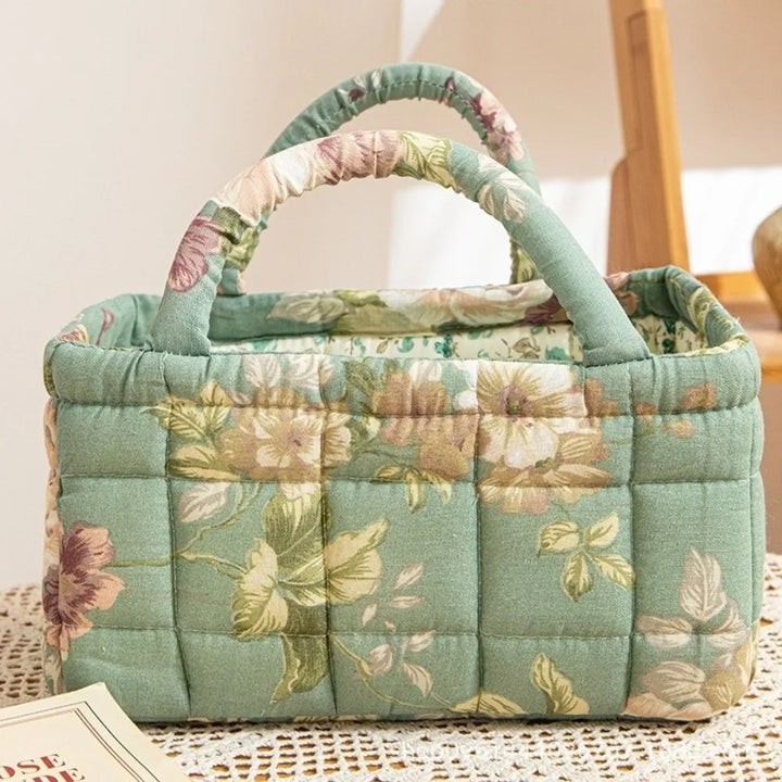Camille | Light Green Floral Bento Bag