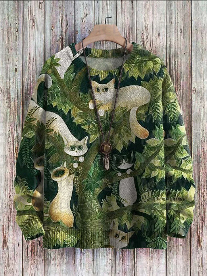 Jazz | Cat Music Moon Cow Art Pullover