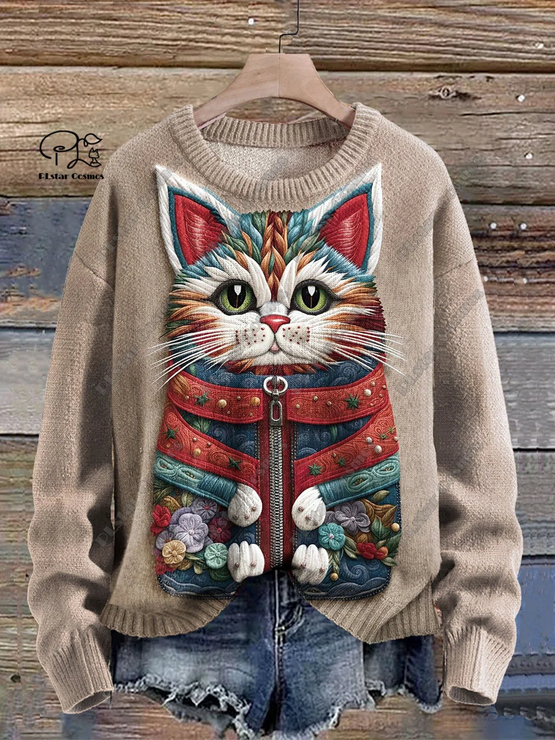 Luna | Cute Cat 3D Print Pullover