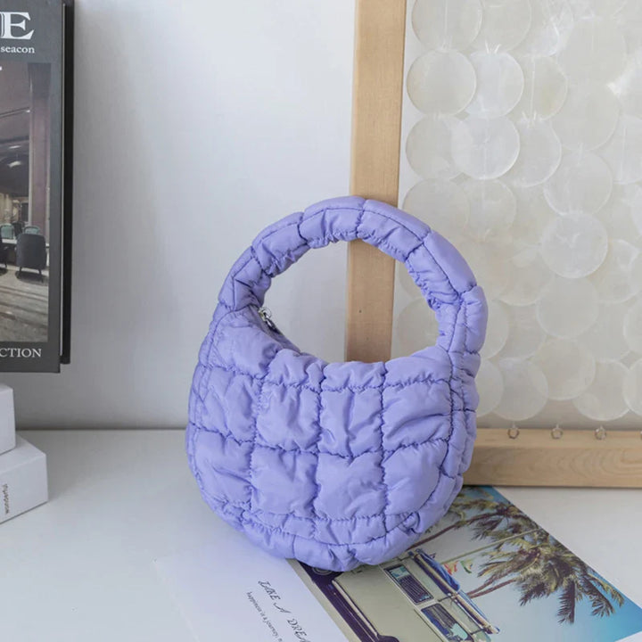 Nora | Purple Mini Puffer Tote