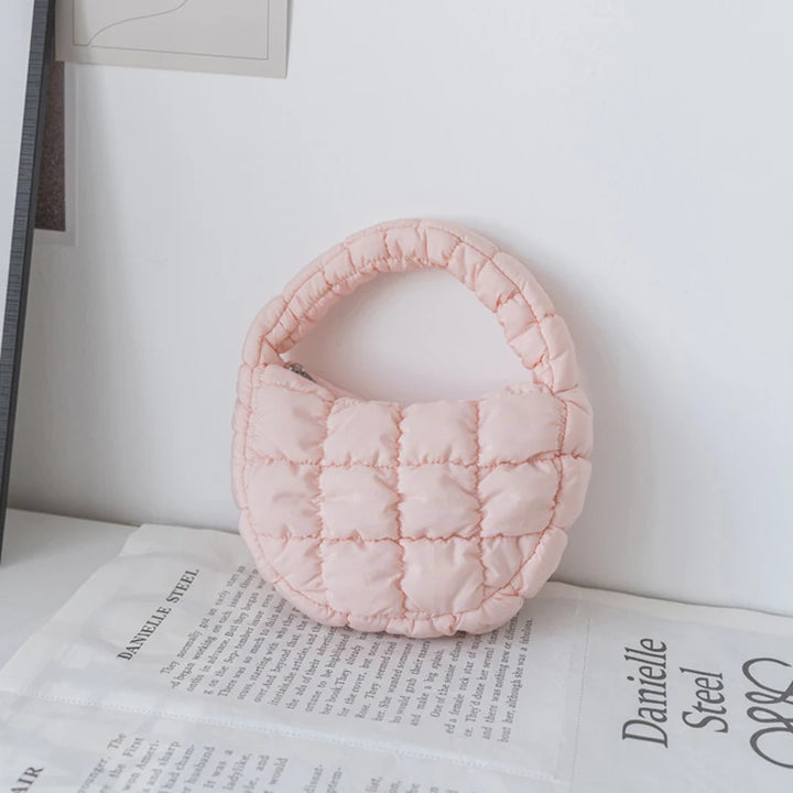 Sophia | Blush Pink Mini Puffer Tote