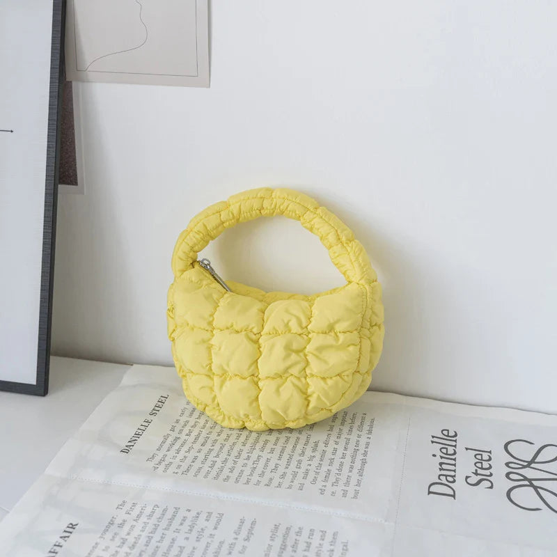 Diana | Yellow Mini Puffer Tote