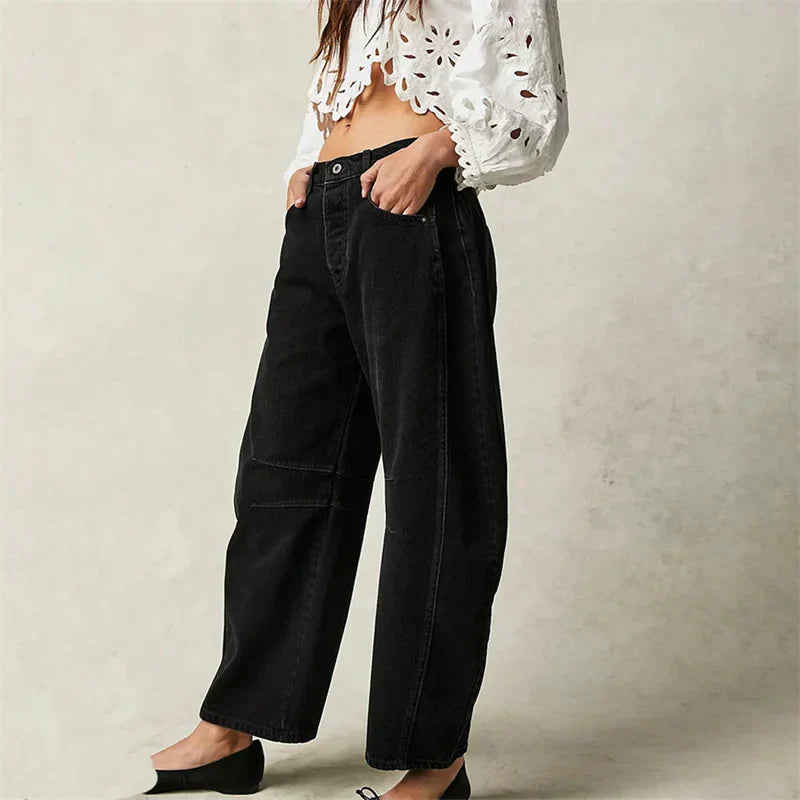 Barrel | High Waist Barrel Leg Jeans