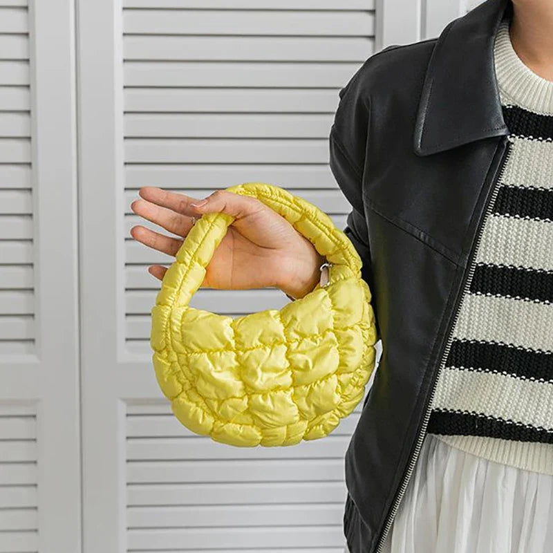 Diana | Yellow Mini Puffer Tote