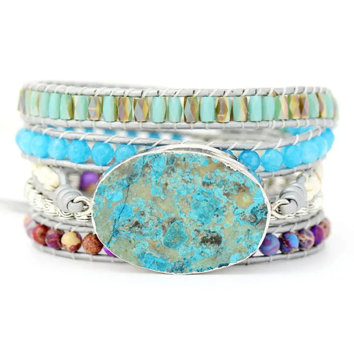 Asha | Blue Ocean Jasper & Purple